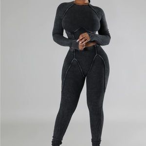 Mineral wash legging set